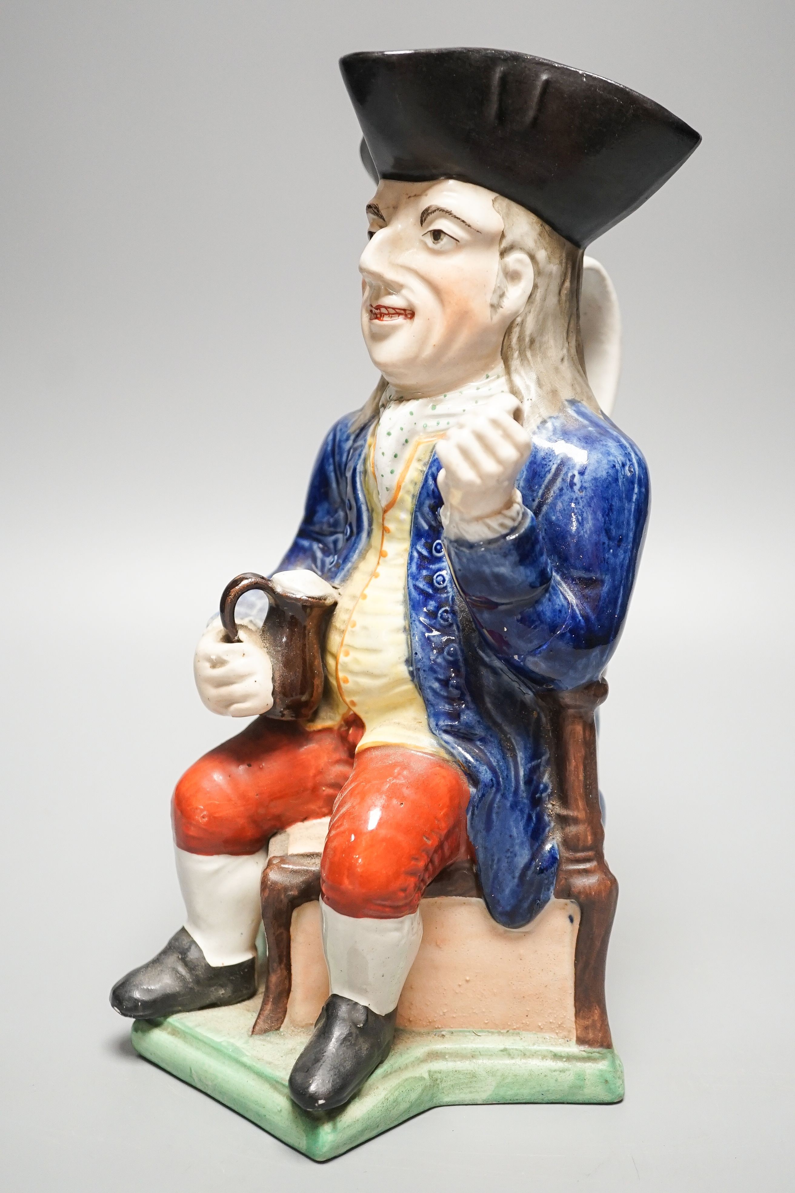 A Staffordshire Toby jug, 28cm